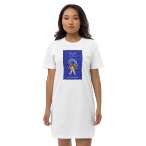 "Poet Rain" Organic cotton t-shirt dress