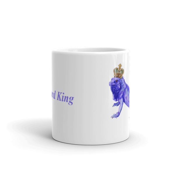 White glossy Lizard King mug - Image 4