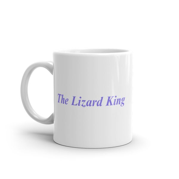 White glossy Lizard King mug - Image 3