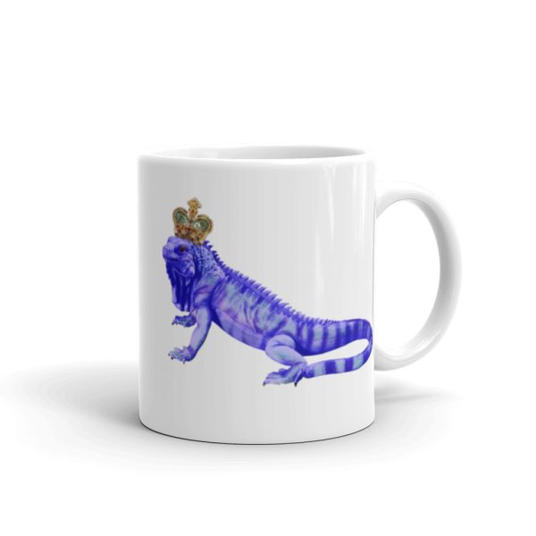 White glossy Lizard King mug - Image 2
