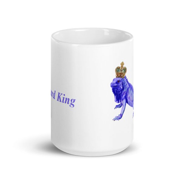 White glossy Lizard King mug - Image 6
