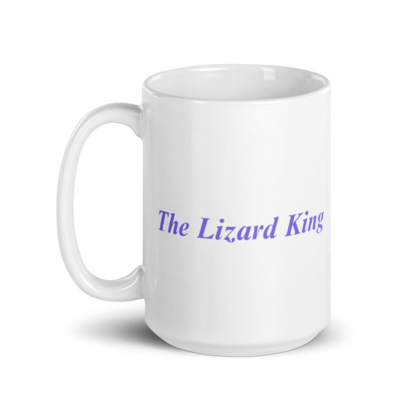 White glossy Lizard King mug - Image 5